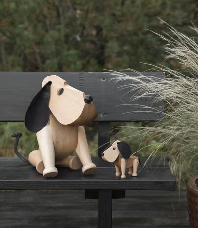 ARCHITECTMADE Architectmade Oscar H13cm Beech wood with leather ARCHITECTMADE Architectmade Oscar H13cm Beech wood with leather