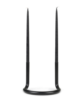 ARCHITECTMADE Architectmade Gemini candlestick matt black coated stainless steel ARCHITECTMADE Architectmade Gemini candlestick matt black coated stainless steel