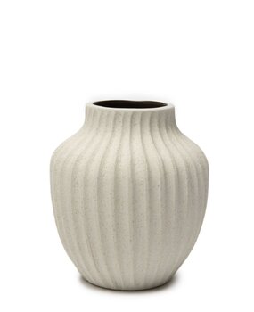 LINDFORM LINDFORM vaas Kyoto Sand  White Light Deep Line H 12cm