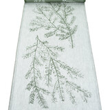 Lapuan Kankurit Lapuan Kankurit - Teemu Järvi Table Runner 46x150 needle branch green linen/cotton mix Lapuan Kankurit Lapuan Kankurit - Teemu Järvi Table Runner 46x150 needle branch green linen/cotton mix
