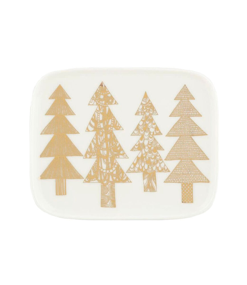 Marimekko Marimekko Kuusikossa 15x12cm plate gold Marimekko Marimekko Kuusikossa 15x12cm plate gold