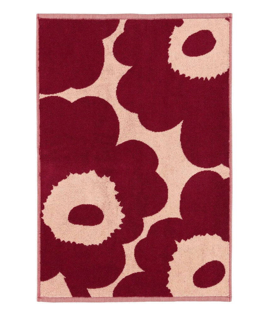 Marimekko Marimekko Unikko towel 50x70 cm dark cherry red Marimekko Marimekko Unikko towel 50x70 cm dark cherry red