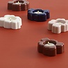 Marimekko Marimekko Unikko 2-piece set tea light holder pink and reddish brown Marimekko Marimekko Unikko 2-piece set tea light holder pink and reddish brown