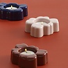 Marimekko Marimekko Unikko 2-piece set tea light holder pink and reddish brown Marimekko Marimekko Unikko 2-piece set tea light holder pink and reddish brown