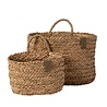 EKTA Living - by Wirth EKTA Living set of 2 baskets with one handle Handwoven Seagrass Herringbone EKTA Living - by Wirth EKTA Living set of 2 baskets with one handle Handwoven Seagrass Herringbone