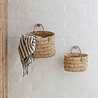 EKTA Living - by Wirth EKTA Living set of 2 baskets with one handle Handwoven Seagrass Herringbone EKTA Living - by Wirth EKTA Living set of 2 baskets with one handle Handwoven Seagrass Herringbone