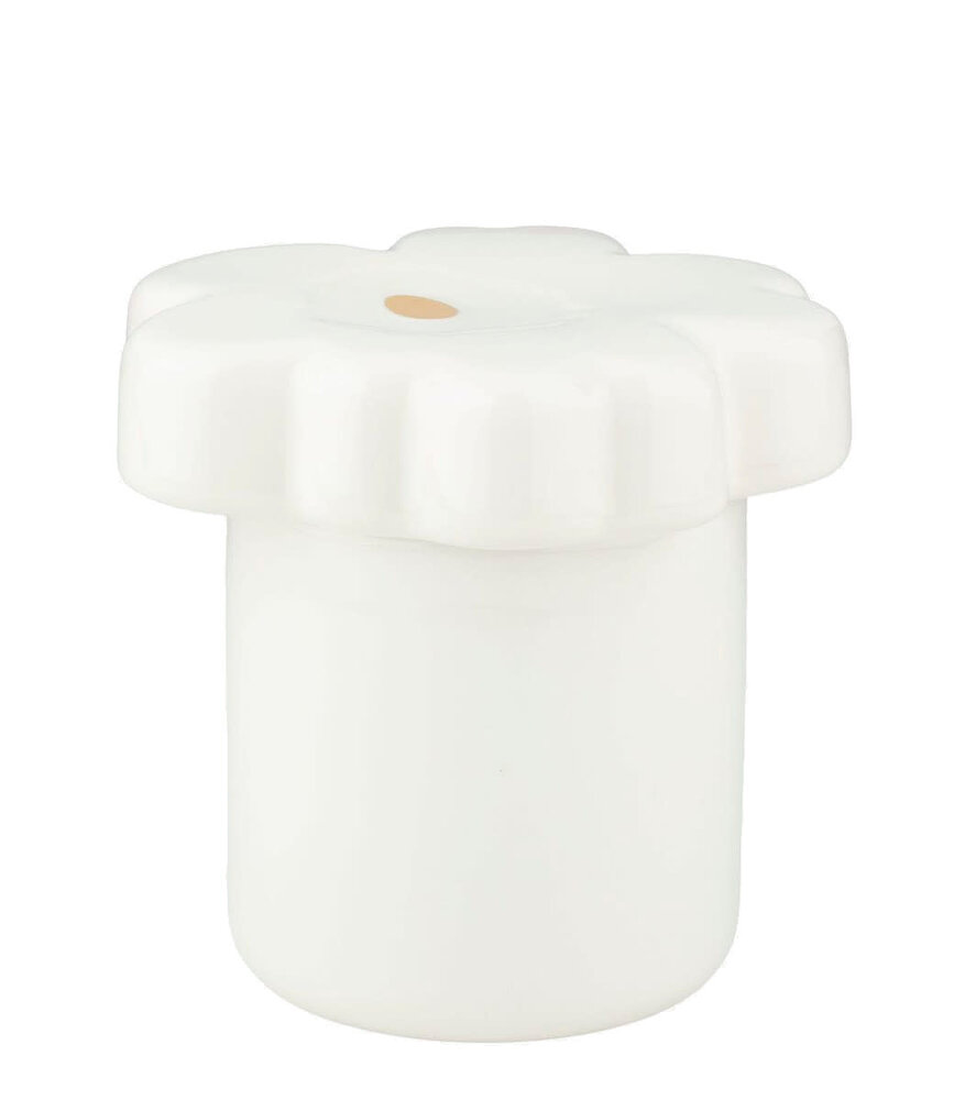 Marimekko Marimekko Unikko opbergpot 60-jarig jubileum verzamelobject 6.5x15.5cm wit met goud accent Marimekko Marimekko Unikko opbergpot 60-jarig jubileum verzamelobject 6.5x15.5cm wit met goud accent