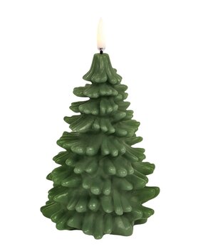 Uyuni Lighting Uyuni Lighting LED Wax Christmas Tree Olive Green W10 x H15cm