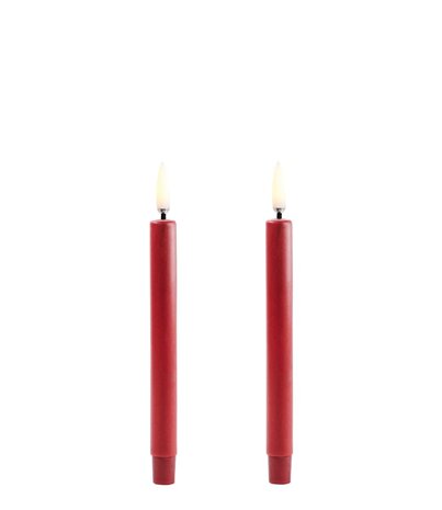 Uyuni Lighting Uyuni Lighting LED Wax mini candle 2 pieces Ø1.3 x 13.8cm Carmine red Uyuni Lighting Uyuni Lighting LED Wax mini candle 2 pieces Ø1.3 x 13.8cm Carmine red