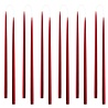 KunstIndustrien KunstIndustrien set van 12 kaarsen Ø1.3cm H28cm Donkerrood Handgemaakt KunstIndustrien KunstIndustrien set van 12 kaarsen Ø1.3cm H28cm Donkerrood Handgemaakt
