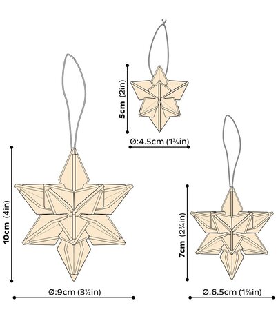LOVI Lovi Star birchwood Natural DIY package - 2 sizes - perfect to send as a gift