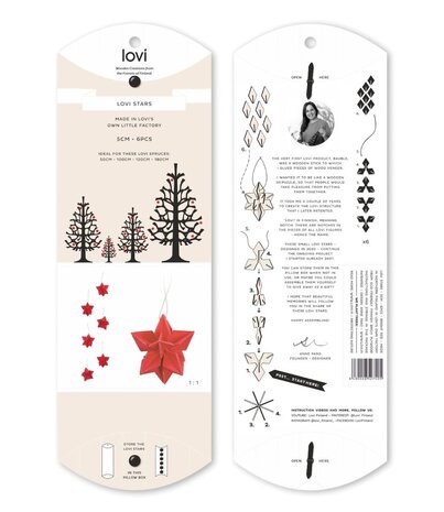 LOVI Lovi Ster berkenhout Honing geel 5cm - set van 6 stuks - DIY pakketje LOVI Lovi Ster berkenhout Honing geel 5cm - set van 6 stuks - DIY pakketje