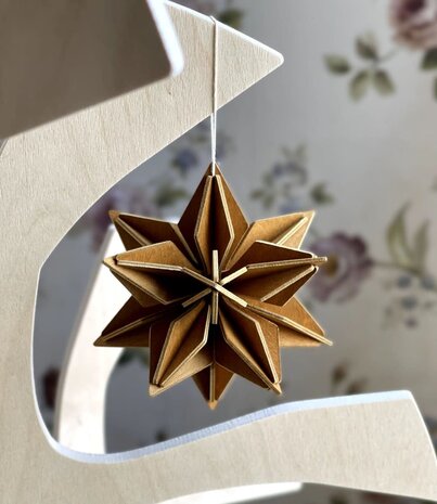 LOVI Lovi Ster berkenhout Kaneel DIY pakketje - 2 formaten LOVI Lovi Ster berkenhout Kaneel DIY pakketje - 2 formaten