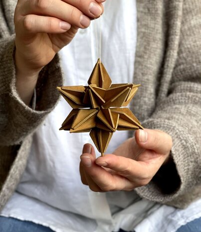 LOVI Lovi Ster berkenhout Kaneel DIY pakketje - 2 formaten LOVI Lovi Ster berkenhout Kaneel DIY pakketje - 2 formaten