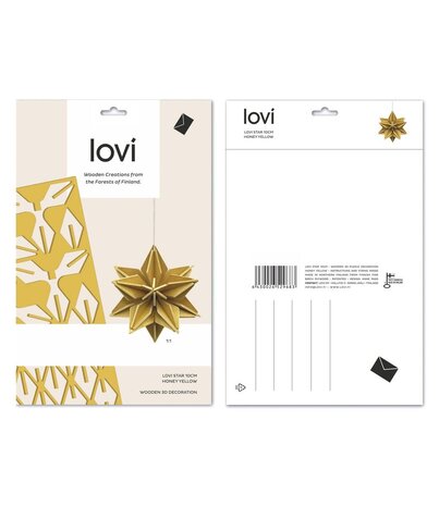 LOVI Lovi Ster berkenhout Honing DIY pakketje - 2 formaten