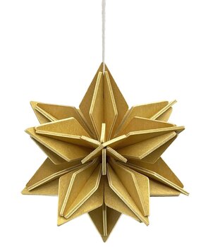 LOVI Lovi Star birchwood Honey Yellow DIY package - 2 sizes - perfect to send as a gift LOVI Lovi Star birchwood Honey Yellow DIY package - 2 sizes - perfect to send as a gift