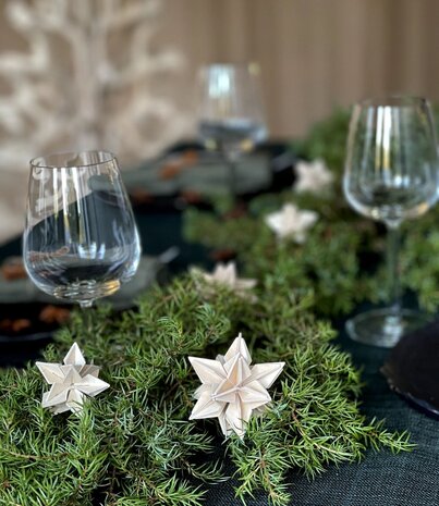 LOVI Lovi Ster berkenhout Naturel 5cm - set van 6 stuks - DIY pakketje LOVI Lovi Ster berkenhout Naturel 5cm - set van 6 stuks - DIY pakketje