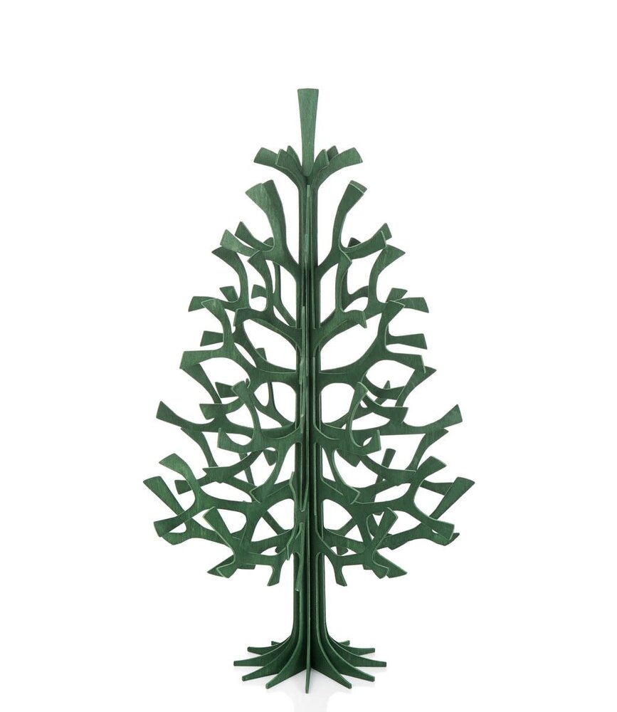 LOVI Lovi Spruce Birch plywood Tree H100cm dark green 3D-tree DIY package LOVI Lovi Spruce Birch plywood Tree H100cm dark green 3D-tree DIY package