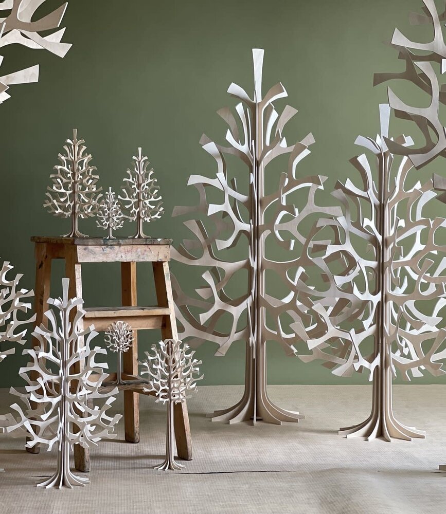 LOVI Lovi Spruce Berkenhout boom H100cm naturel 3D-boom DIY pakketje LOVI Lovi Spruce Berkenhout boom H100cm naturel 3D-boom DIY pakketje