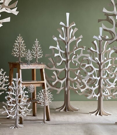 LOVI Lovi Spruce Berkenhout boom H100cm naturel 3D-boom DIY pakketje LOVI Lovi Spruce Berkenhout boom H100cm naturel 3D-boom DIY pakketje