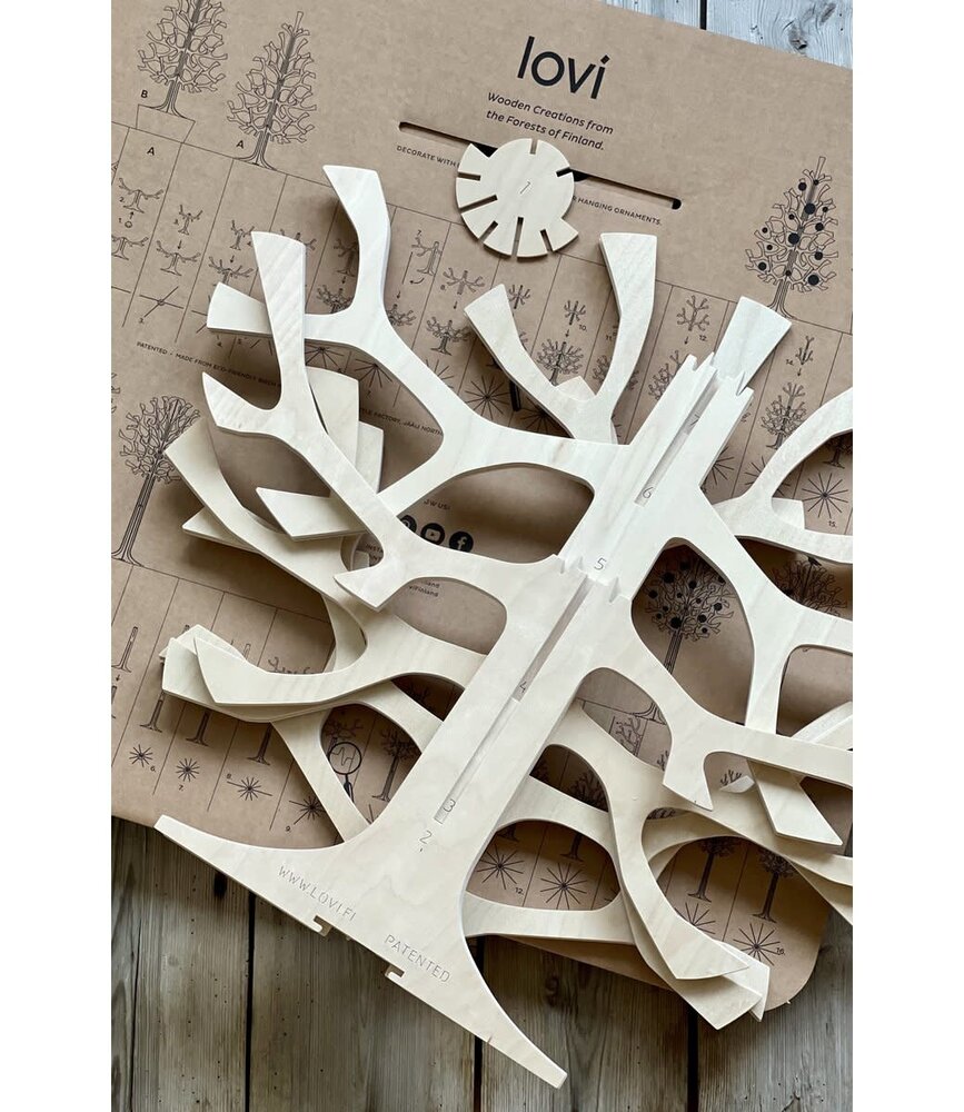 LOVI Lovi Birch Spruce 120cm natural 3D tree DIY kit LOVI Lovi Birch Spruce 120cm natural 3D tree DIY kit