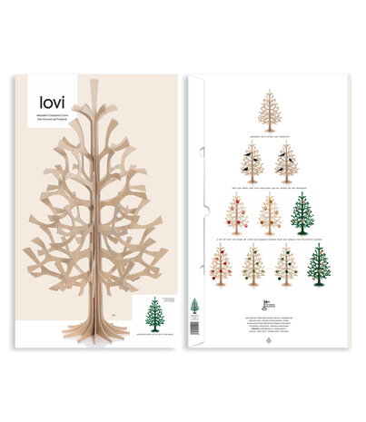 LOVI Lovi Spar Berkenhout boom 50cm Forest Green 3D-boom DIY pakketje LOVI Lovi Spar Berkenhout boom 50cm Forest Green 3D-boom DIY pakketje