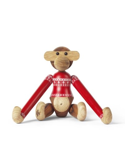 Kay Bojesen Denmark Kay Bojesen Monkey Christmas jumper H19.5cm teak and limba Kay Bojesen Denmark Kay Bojesen Monkey Christmas jumper H19.5cm teak and limba