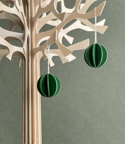 LOVI Lovi houten ballen Ø3,5cm donkergroen set van 7 - berkenhout DIY pakketje LOVI Lovi houten ballen Ø3,5cm donkergroen set van 7 - berkenhout DIY pakketje