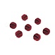 LOVI Lovi wooden balls Ø3,5cm set of 7 dark red - birch wood DIY package LOVI Lovi wooden balls Ø3,5cm set of 7 dark red - birch wood DIY package
