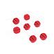 LOVI Lovi wooden balls Ø3,5cm set of 7 red - birch wood DIY package LOVI Lovi wooden balls Ø3,5cm set of 7 red - birch wood DIY package