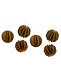 Lovi wooden balls Ø4cm set of 6 Cinnamon - birch wood DIY package Lovi wooden balls Ø4cm set of 6 Cinnamon - birch wood DIY package