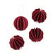 LOVI Lovi wooden balls Ø6cm set of 4 red - birch wood DIY package LOVI Lovi wooden balls Ø6cm set of 4 red - birch wood DIY package