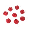 LOVI Loveli mini wooden balls Ø1.7 cm set of 8 red - DIY package birch wood LOVI Loveli mini wooden balls Ø1.7 cm set of 8 red - DIY package birch wood