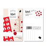 LOVI Loveli mini wooden balls Ø1.7 cm set of 8 red - DIY package birch wood LOVI Loveli mini wooden balls Ø1.7 cm set of 8 red - DIY package birch wood