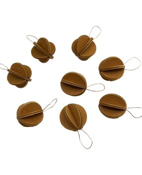 LOVI Loveli mini wooden balls Ø1.7 cm set of 8 Cinnamon - DIY package birch wood LOVI Loveli mini wooden balls Ø1.7 cm set of 8 Cinnamon - DIY package birch wood