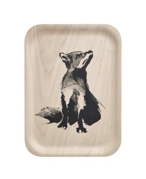 muurla Muurla x Teemu Järvi houten dienblad Vos 27x20cm muurla Muurla x Teemu Järvi houten dienblad Vos 27x20cm