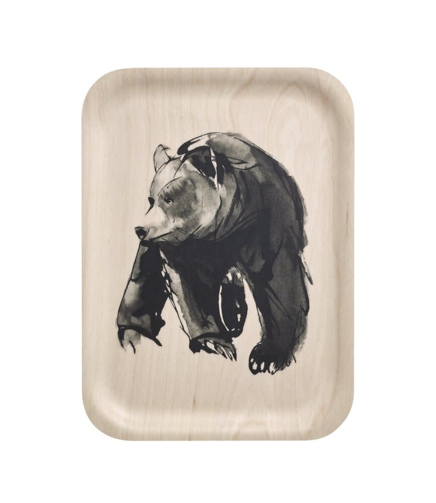 muurla Muurla x Teemu Järvi wooden tray Bear 27x20cm muurla Muurla x Teemu Järvi wooden tray Bear 27x20cm