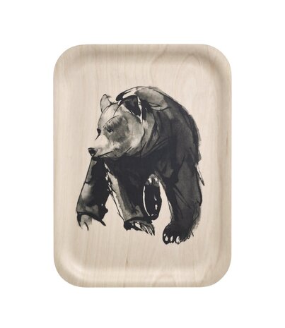 muurla Muurla x Teemu Järvi wooden tray Bear 27x20cm muurla Muurla x Teemu Järvi wooden tray Bear 27x20cm