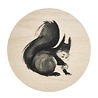 muurla Muurla x Teemu Järvi wooden coaster Squirrel Ø10cm muurla Muurla x Teemu Järvi wooden coaster Squirrel Ø10cm