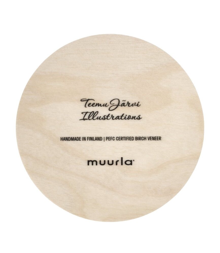 muurla Muurla x Teemu Järvi wooden coaster Fox Ø10cm muurla Muurla x Teemu Järvi wooden coaster Fox Ø10cm