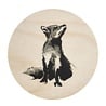muurla Muurla x Teemu Järvi wooden coaster Fox Ø10cm muurla Muurla x Teemu Järvi wooden coaster Fox Ø10cm