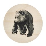 muurla Muurla x Teemu Järvi houten onderzetter Beer Ø10cm muurla Muurla x Teemu Järvi houten onderzetter Beer Ø10cm