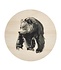 Muurla x Teemu Järvi wooden coaster Bear Ø10cm Muurla x Teemu Järvi wooden coaster Bear Ø10cm