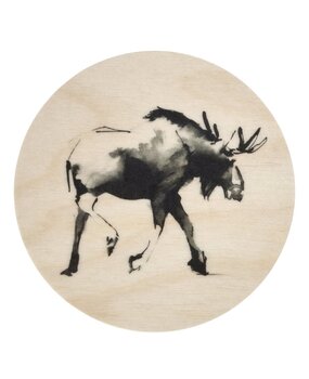 muurla Muurla x Teemu Järvi  houten onderzetter Eland Ø10cm