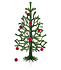Lovi Spruce Wooden tree H30cm with 8 red wooden mini-balls – Forest Green 3D tree DIY package Lovi Spruce Wooden tree H30cm with 8 red wooden mini-balls – Forest Green 3D tree DIY package