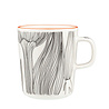 Marimekko Marimekko Kukat puhkeavat beker 2,5dl met oranje rand Marimekko Marimekko Kukat puhkeavat beker 2,5dl met oranje rand