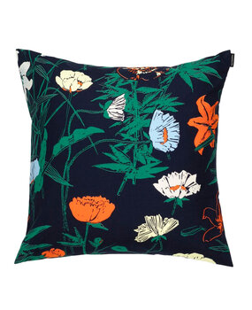 Marimekko Marimekko Perenna kussenhoes 50x50cm donkerblauw Marimekko Marimekko Perenna kussenhoes 50x50cm donkerblauw