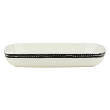 Marimekko Marimekko Siirtolapuutarha serving bowl 18x25cm black Marimekko Marimekko Siirtolapuutarha serving bowl 18x25cm black
