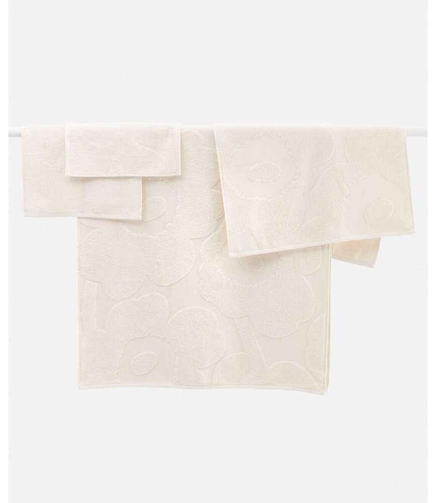 Marimekko Marimekko Unikko Solid towel 32x50cm ivory white Marimekko Marimekko Unikko Solid towel 32x50cm ivory white