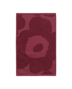 Marimekko Marimekko Unikko Solid handdoek 32x50cm Burgundy Marimekko Marimekko Unikko Solid handdoek 32x50cm Burgundy